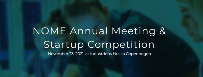 NOME Startup Competition event banner