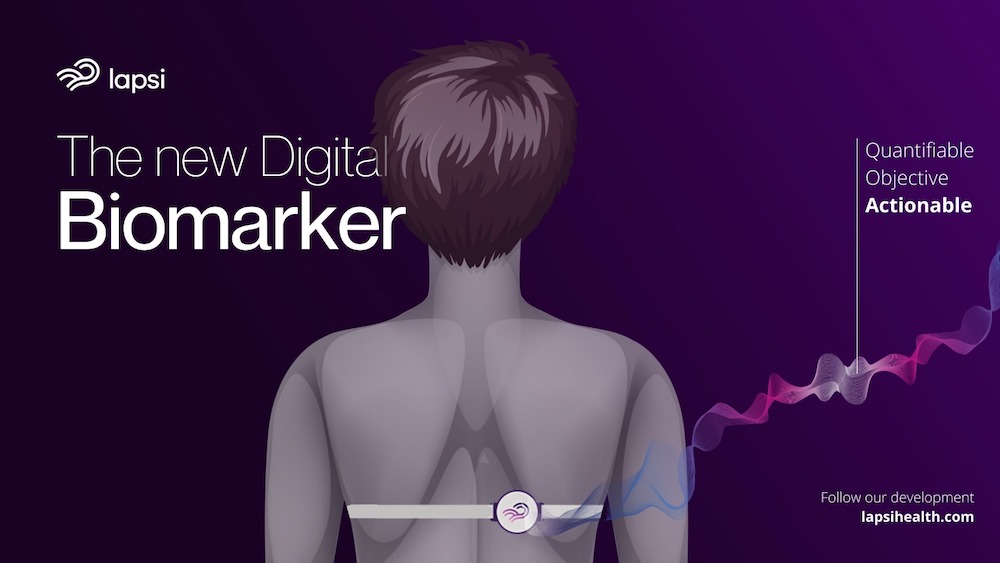 Banner with text: The new digital biomarker