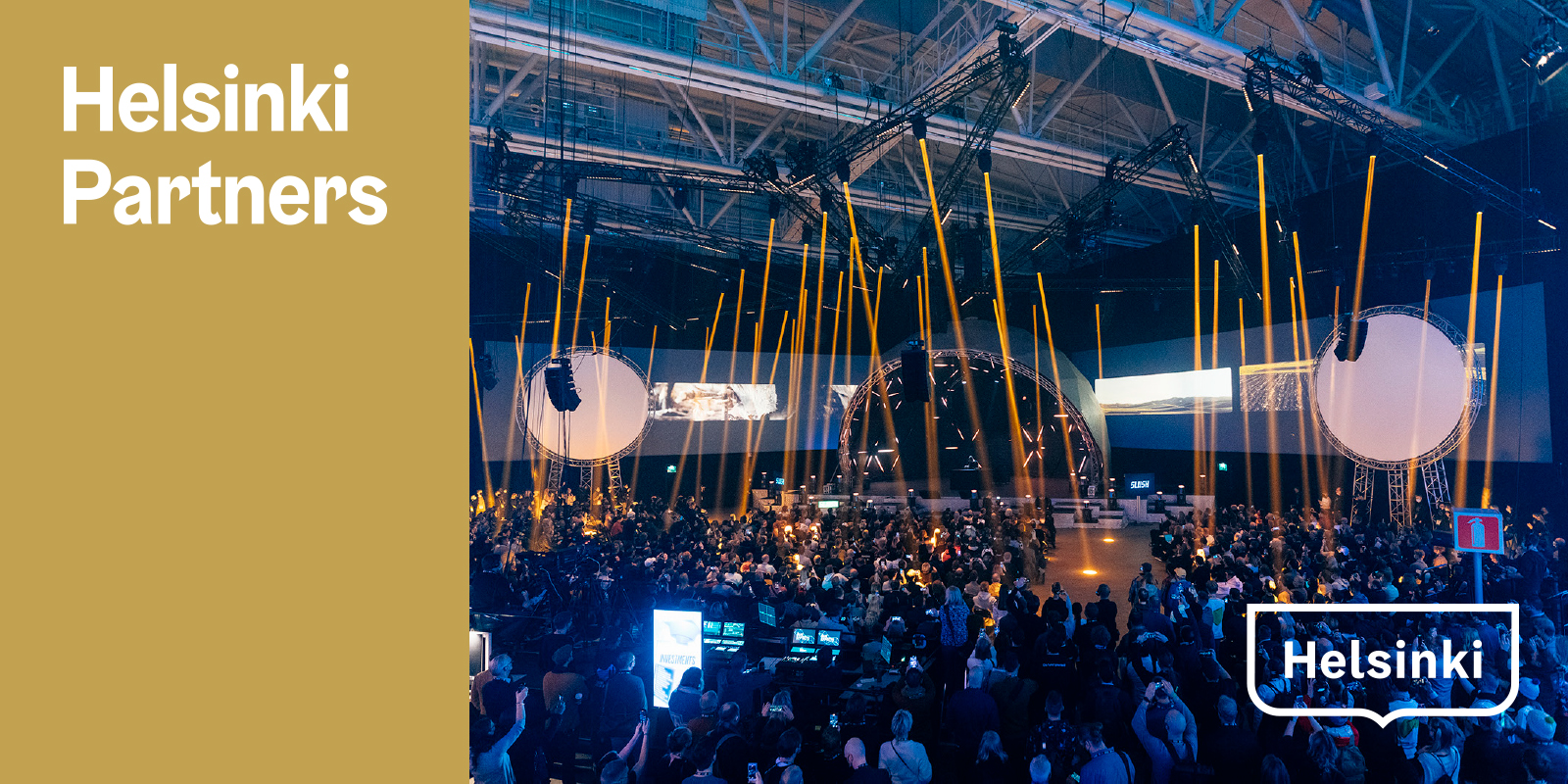 Helsinki Partners name and photo from Slush