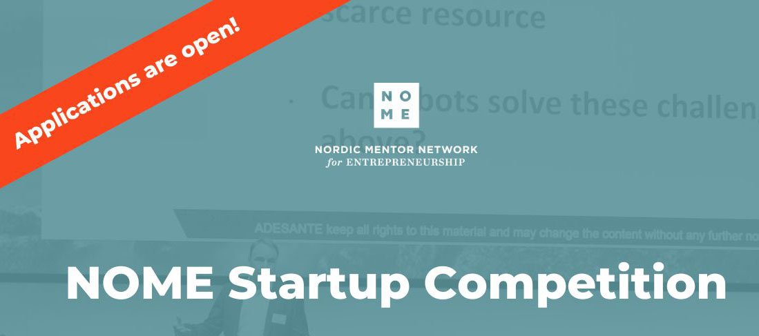 NOME Startup Competition 2022 banner