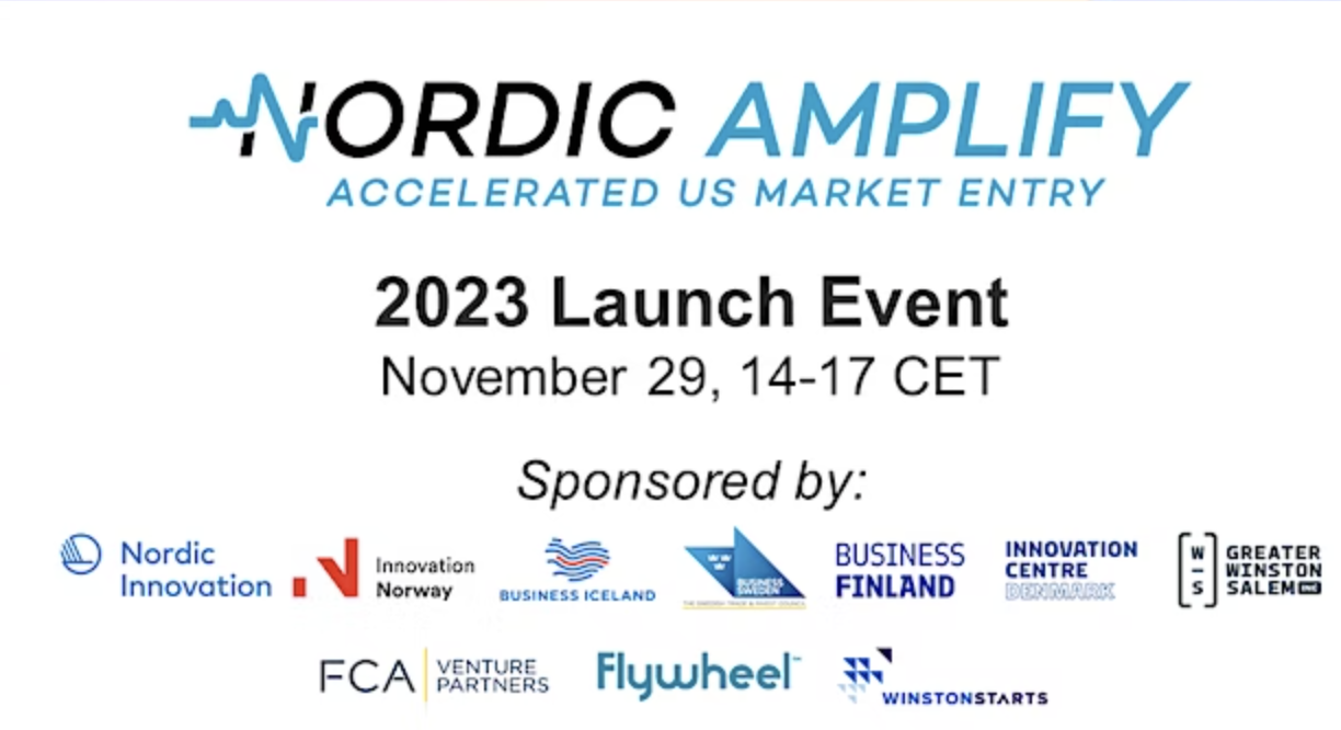 Nordic AMPlify 2023 launch event banner