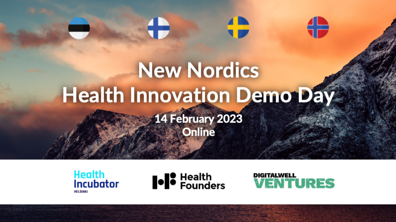 New Nordics Health Innovation Demo Day banner