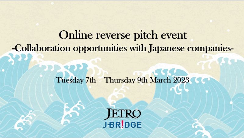 Online reverse pitch event Japan
