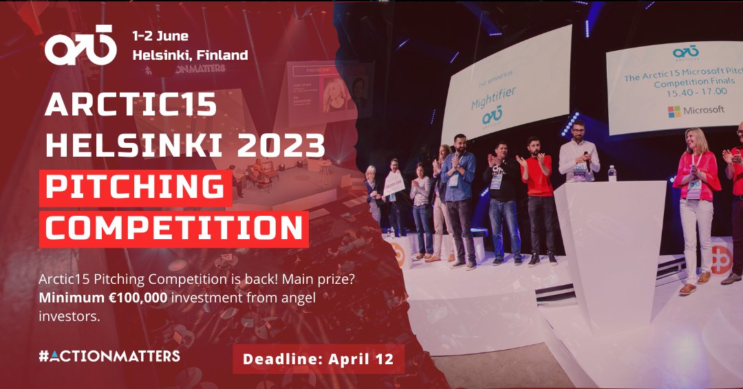 Arctic15 pitching competition banner