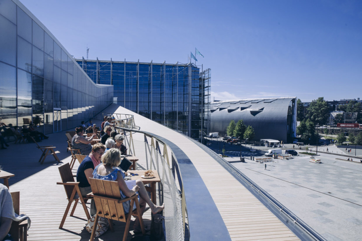 Helsinki Central Library Oodi's terrace