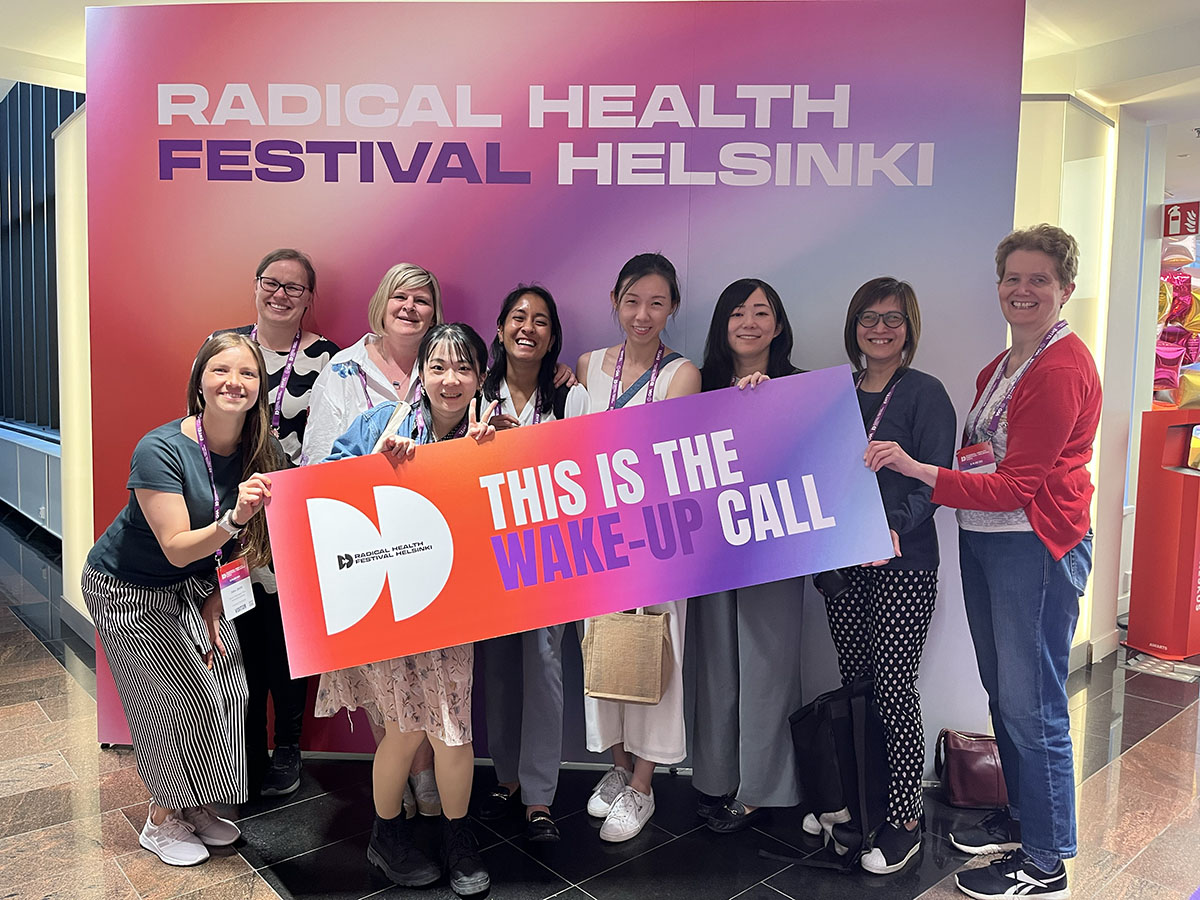 Media group at Radical Health Festival Helsinki