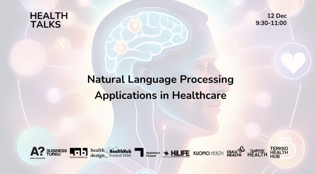 Health Talks: Natural Language Processing Application in Healthcare event banner