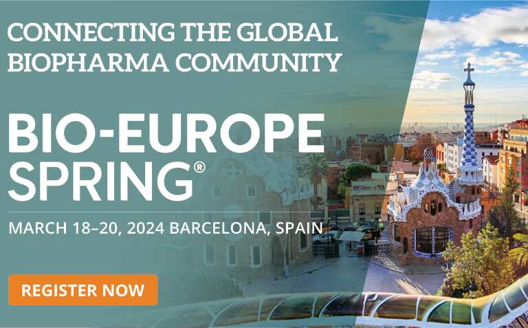 The event banner of BIO-Europe Spring 2024