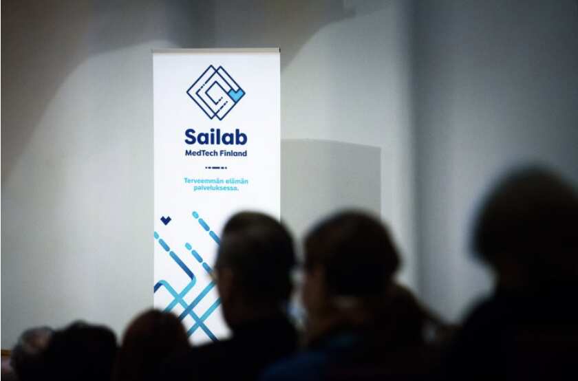 People at the event organised by Sailab - Medtech Finland