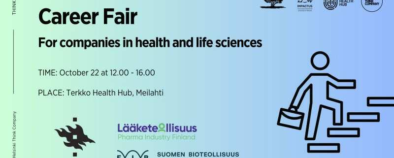 Health and life sciences Career Fair event banner