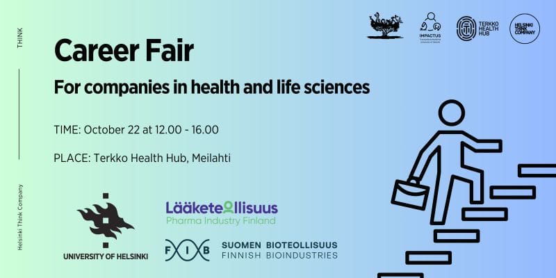 Health and life sciences Career Fair event banner
